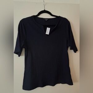 Banana Republic Navy Short Sleeve Top